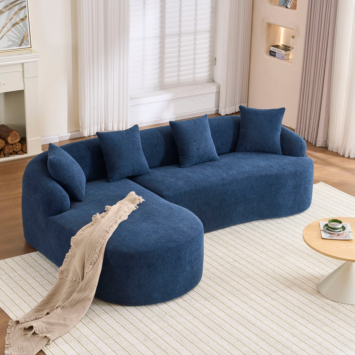 Combined Sofa With 4 Pillows by Unique Piece Furniture