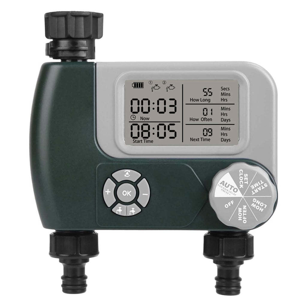 Digital Programmable Sprinkler Timer with 2 Outlet Zones by DailySale