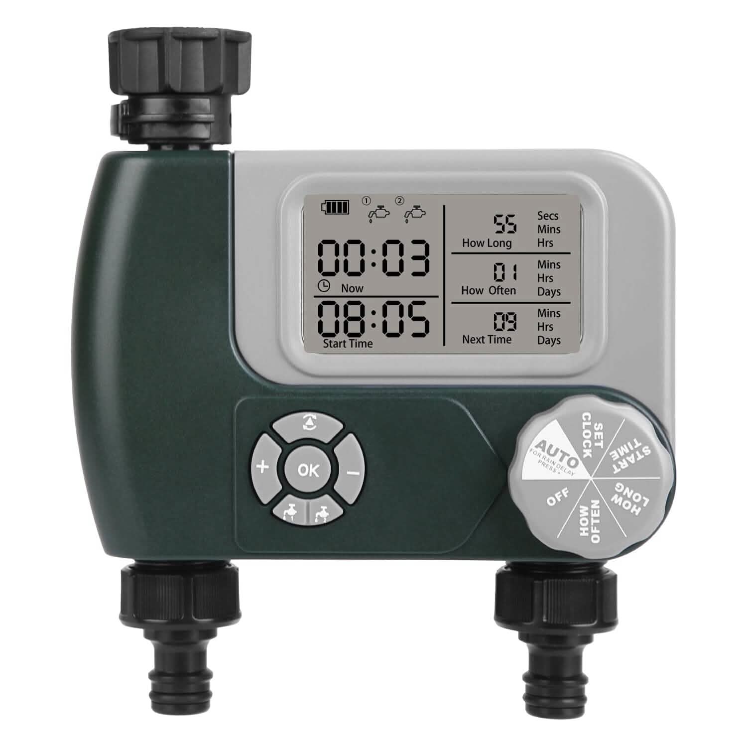 Digital Programmable Sprinkler Timer with 2 Outlet Zones by DailySale