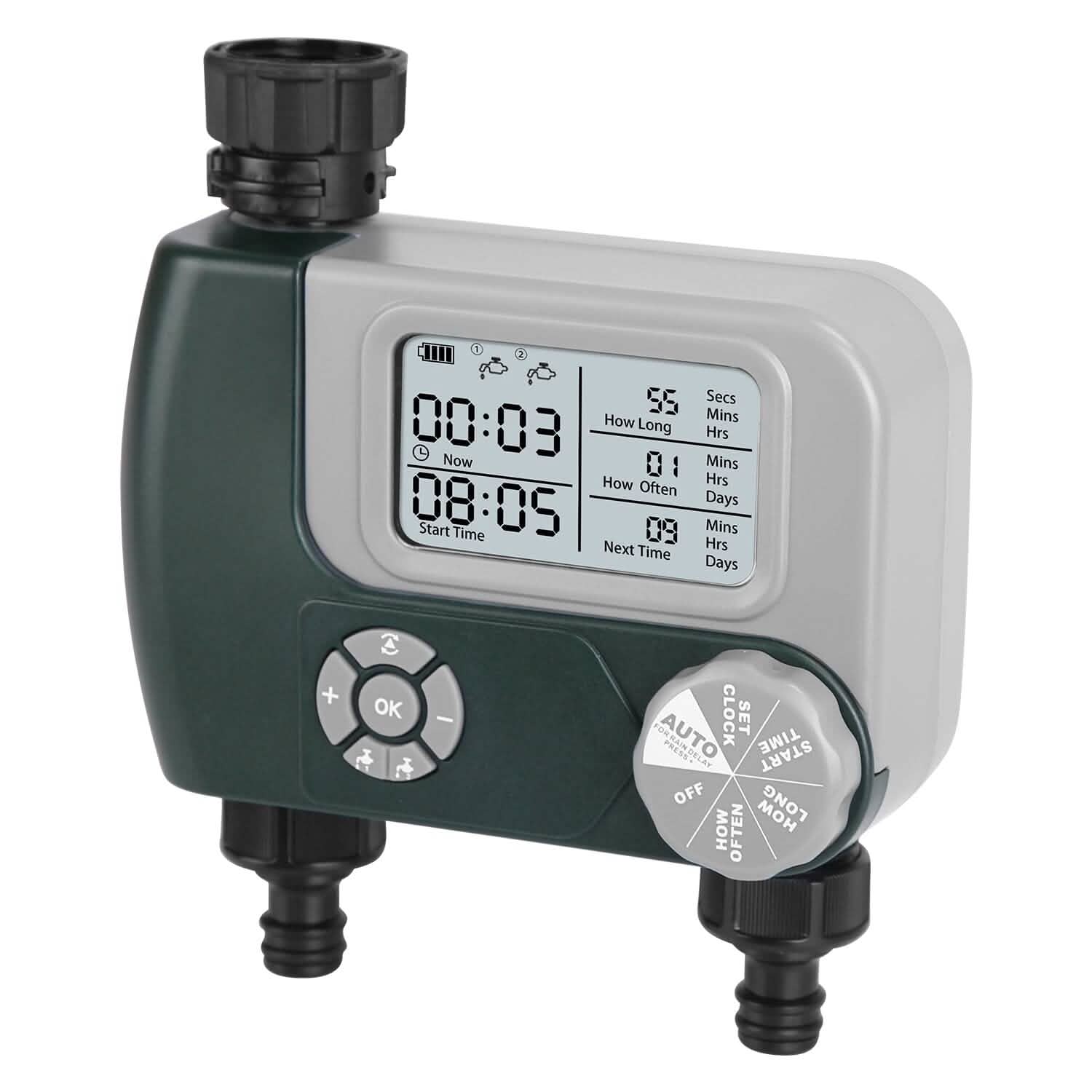 Digital Programmable Sprinkler Timer with 2 Outlet Zones by DailySale