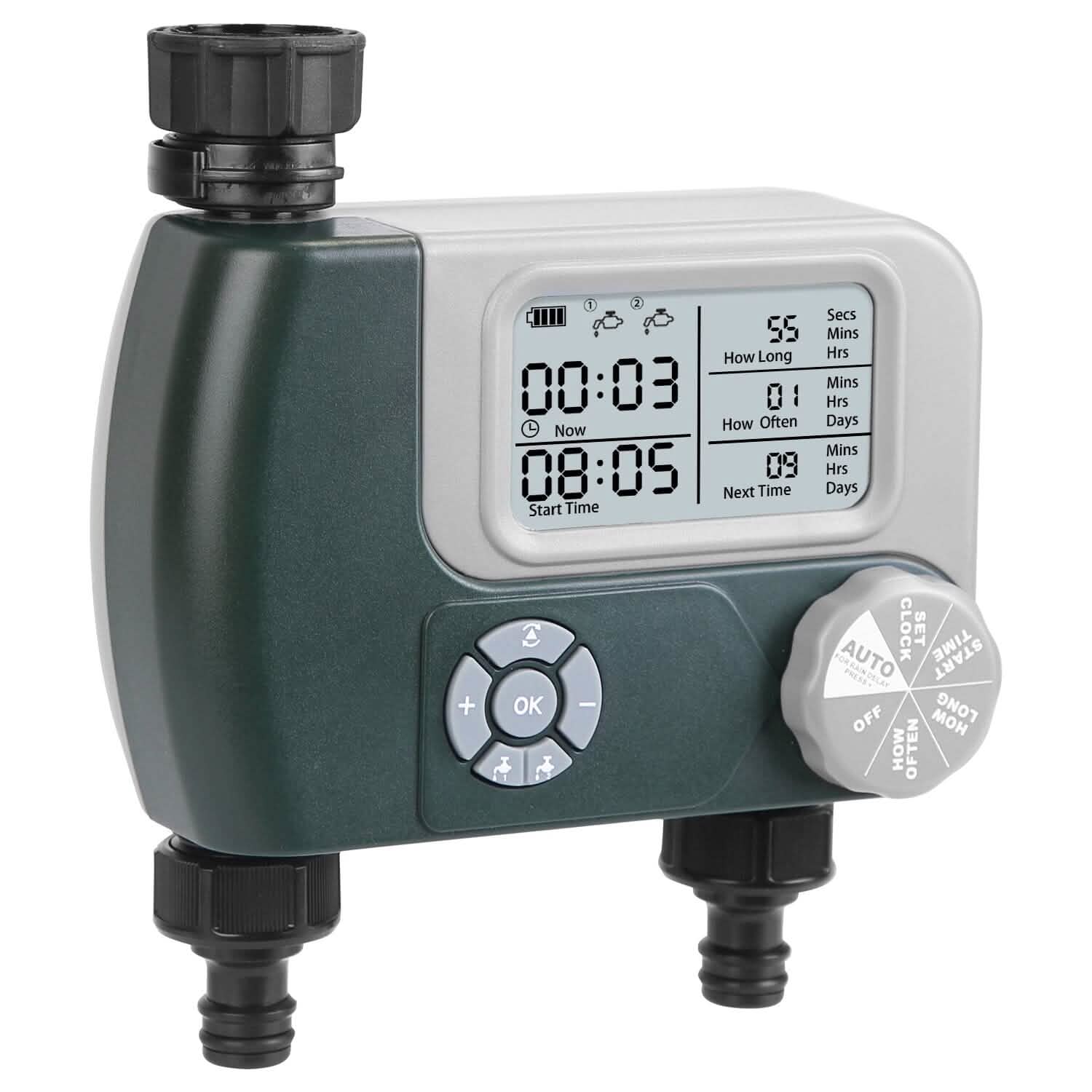 Digital Programmable Sprinkler Timer with 2 Outlet Zones by DailySale
