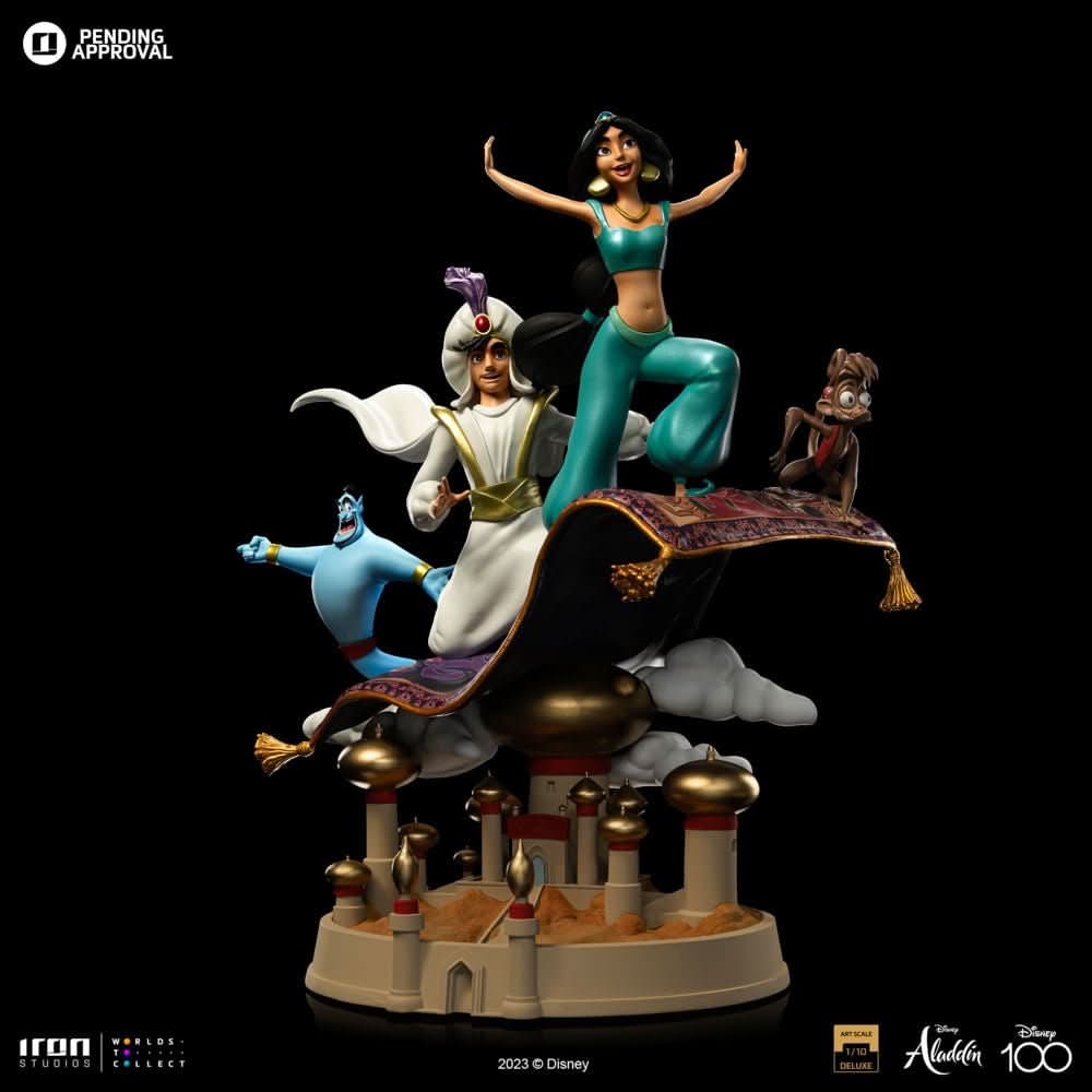 Statue Aladdin and Jasmine Deluxe - Disney 100th - Aladdin - Art Scale 1/10 - Iron Studios by Iron Studios Collectibles Store