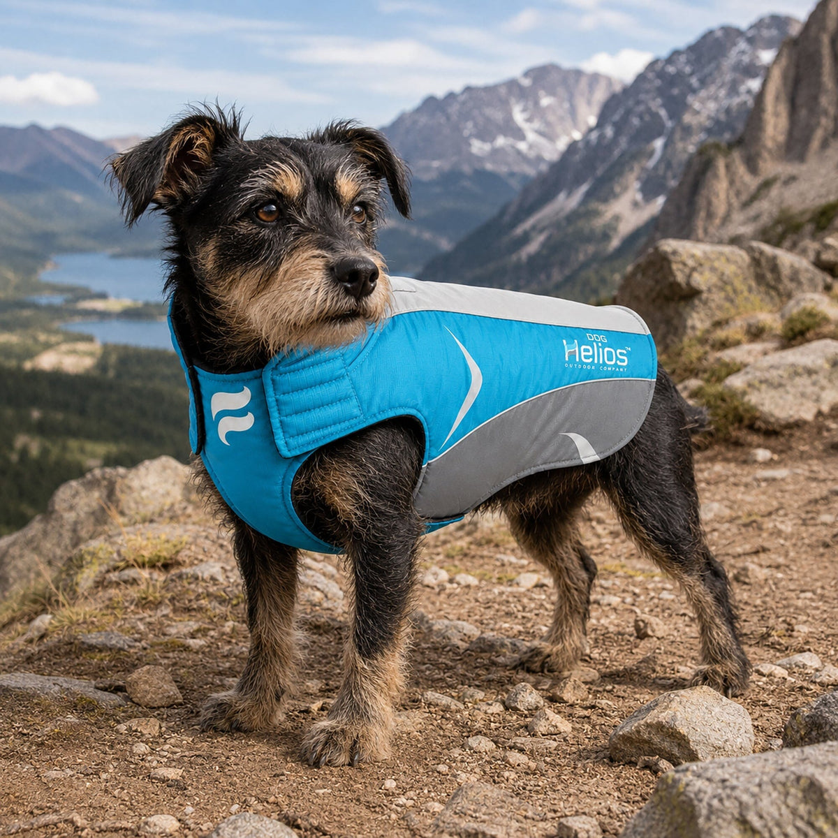 Dog Helios ® Altitude-Mountaineer Wrap-Hook-and-Loop Waterproof Dog Coat by Pet Life