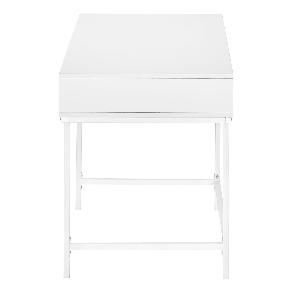 Computer Desk For Home Office, Storage Drawers, Marble Look Contemporary & Modern by Unique Piece Furniture