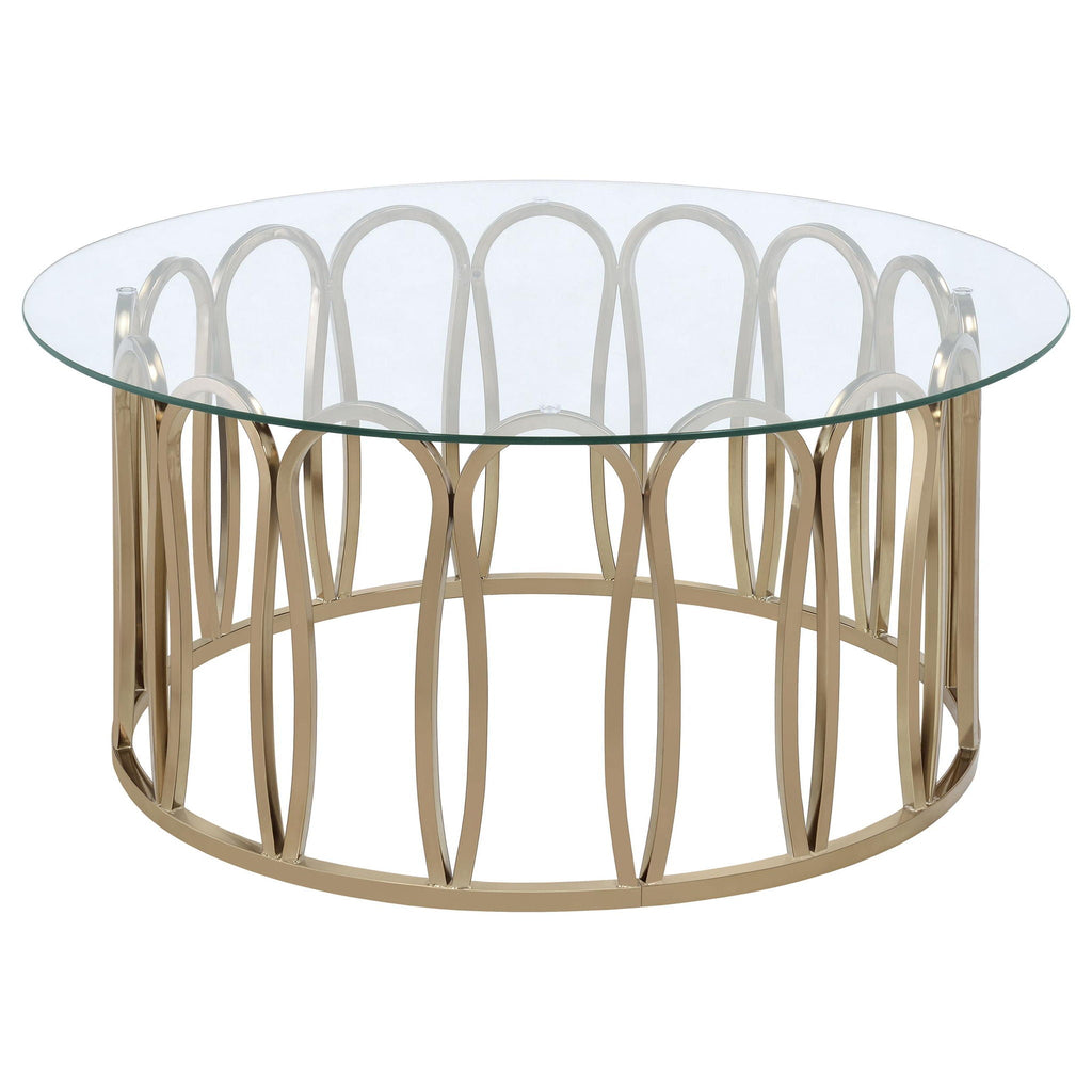 Monett 3-piece Coffee and End Table Set Chocolate Chrome by Unique Piece Furniture