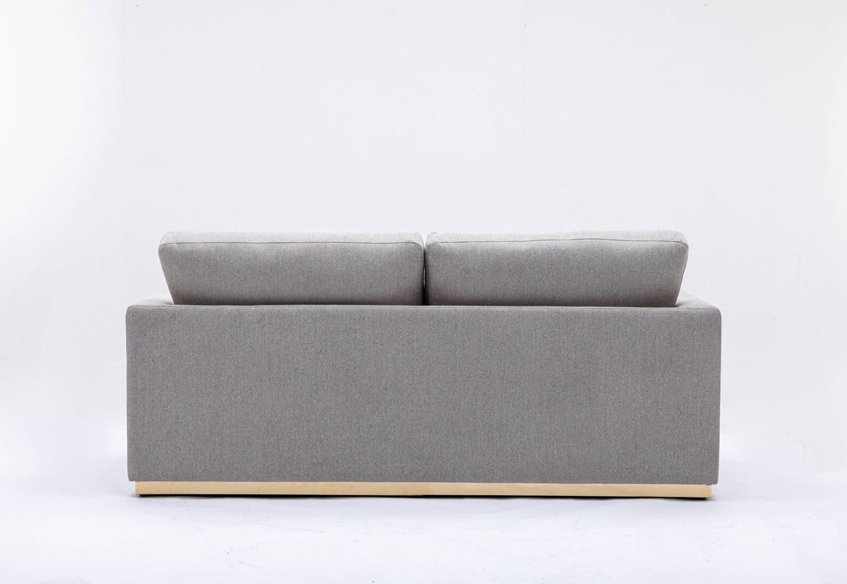 Valin - Linen Sofa For Living Room - Gray by Unique Piece Furniture