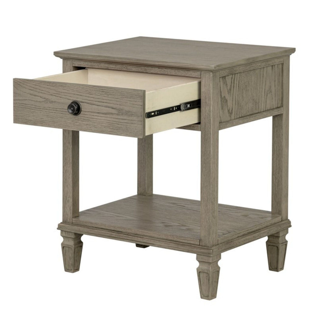 Victoria - Bedside Table With Drawer And Shelf by Unique Piece Furniture