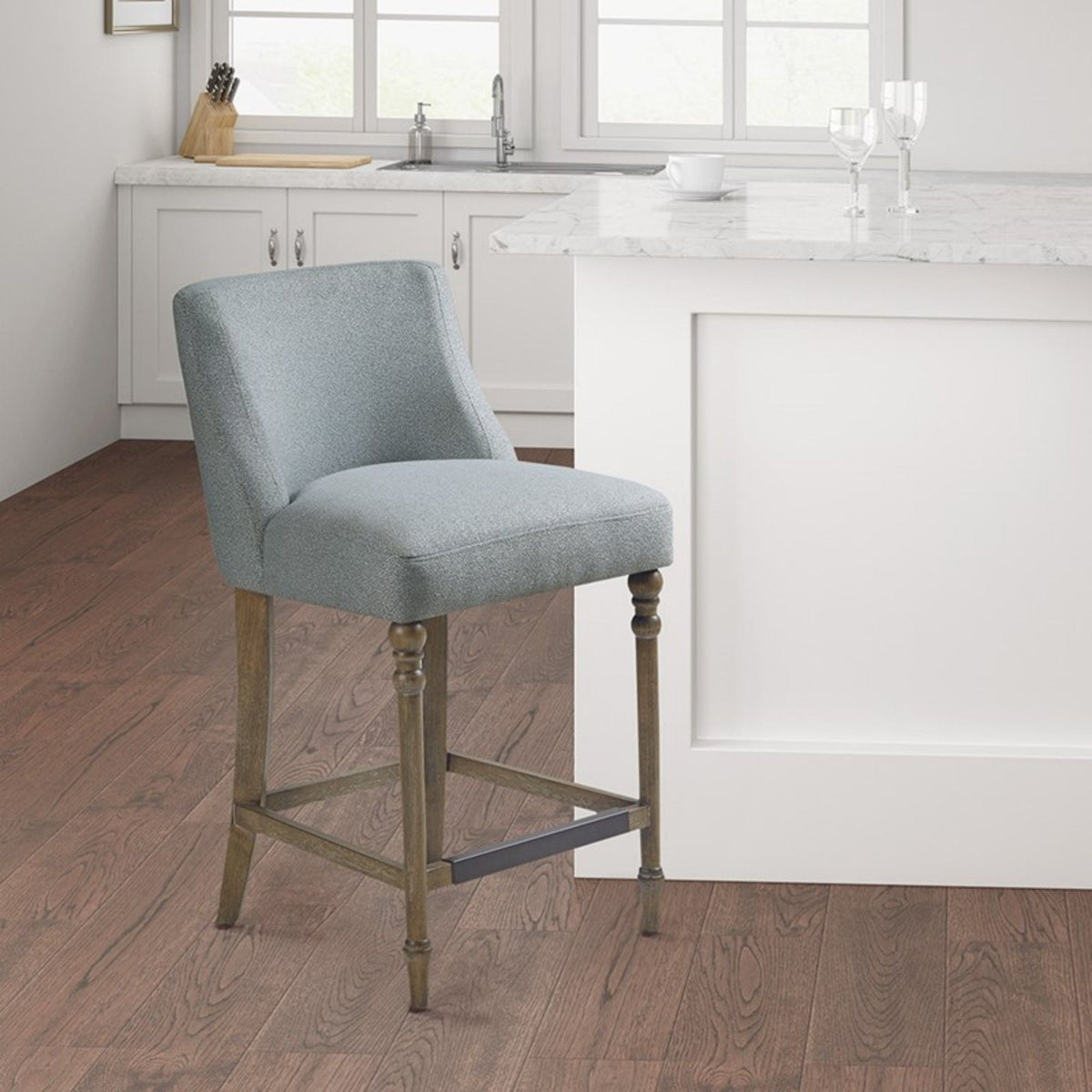 Delaney - Counter Stool - Blue by Unique Piece Furniture