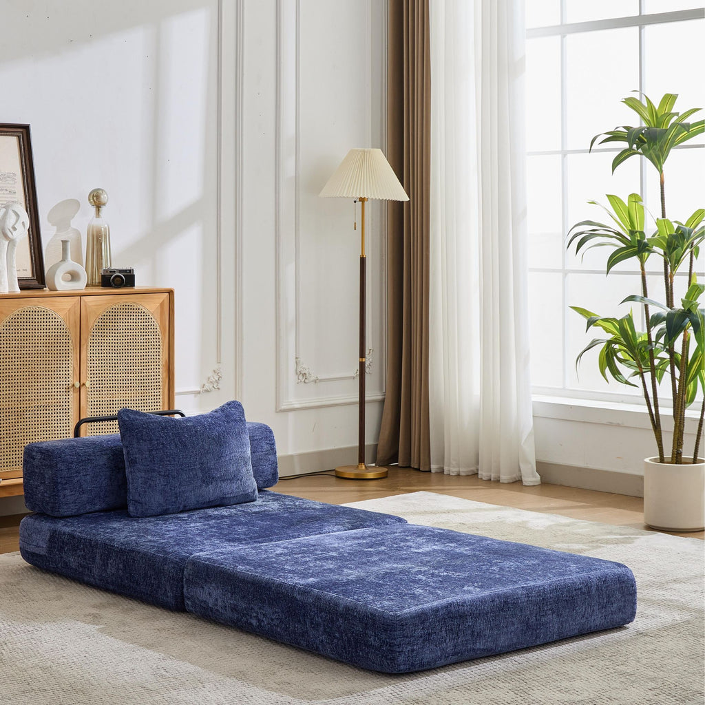 Convertible Floor Sofa Bed With Fixed Shape Frame For Living Room by Unique Piece Furniture