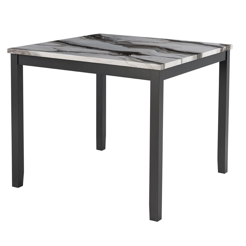 Leoncia - Bar Table And 4 Bar Stools - Espresso / White by Unique Piece Furniture
