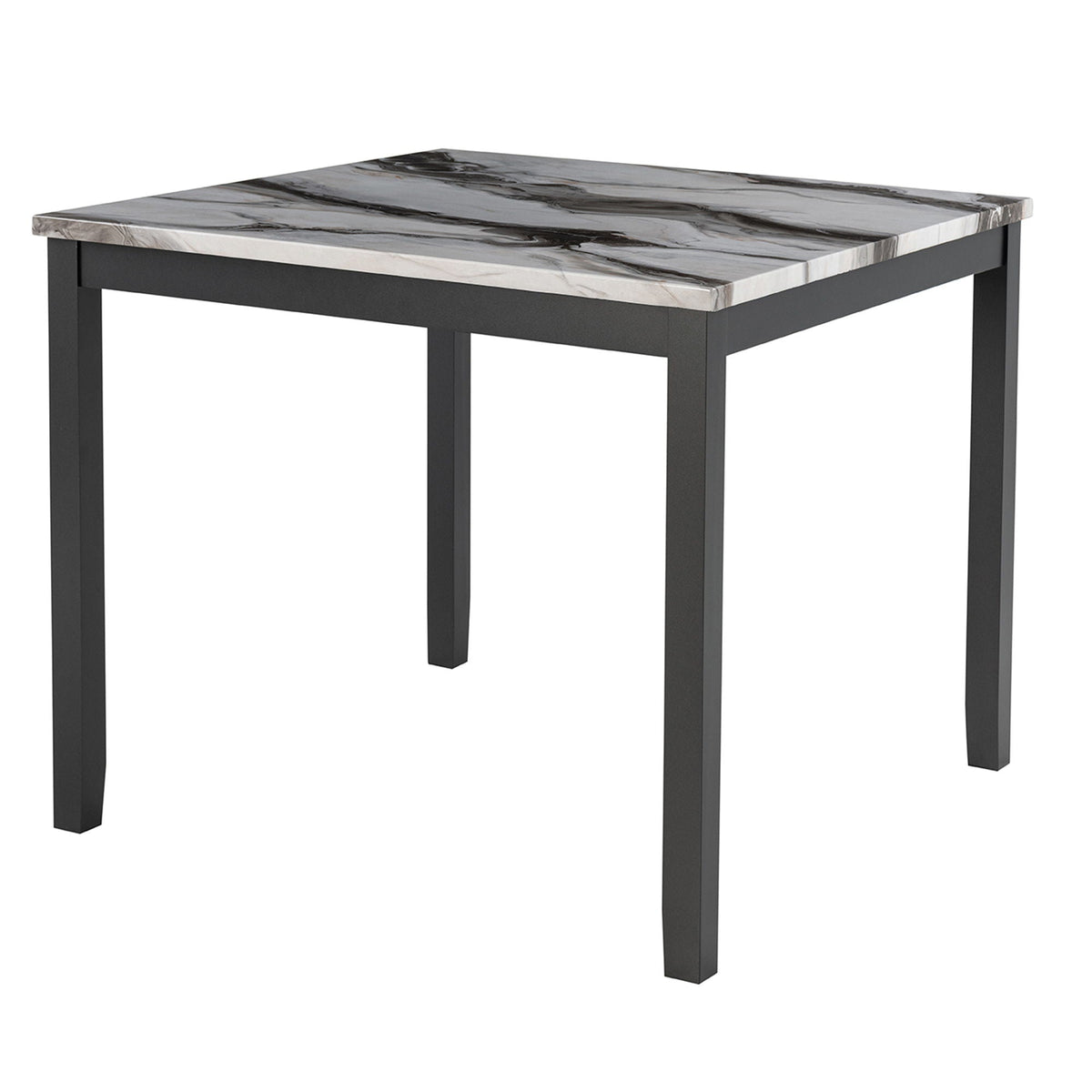Leoncia - Bar Table And 4 Bar Stools - Espresso / White by Unique Piece Furniture
