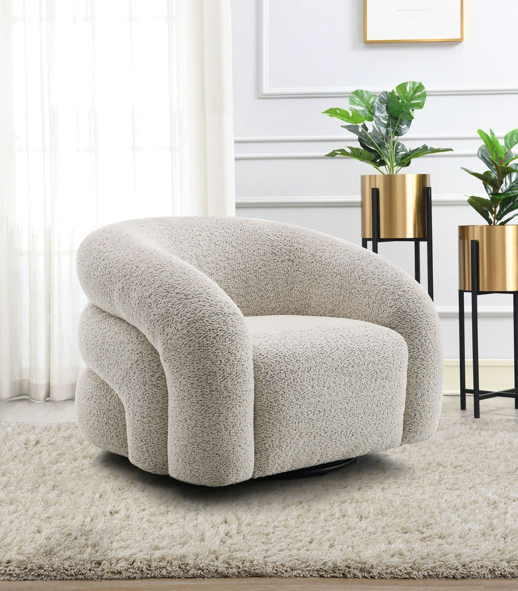 Irma - Chair With Swivel - Gray by Unique Piece Furniture