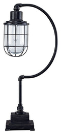 Jae - Metal Desk Lamp - Antique Black by Unique Piece Furniture