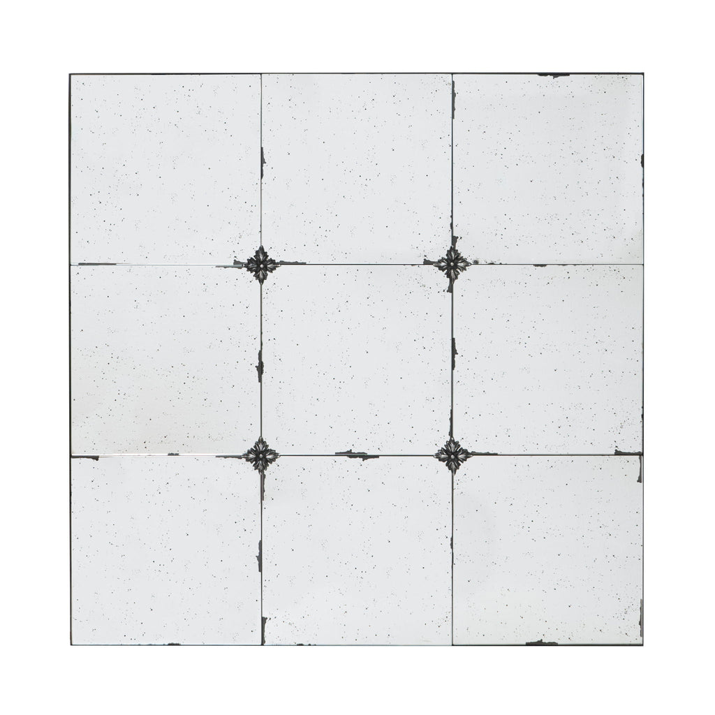 Traditional Decor Style Antique Glass Panel Mirror, Wall Mirror For Bathroom Entryway Console Lean Against Wall by Unique Piece Furniture