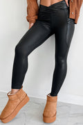 Black V Crossover High Waist Pocketed Leggings by Dear-Lover Dropshipping