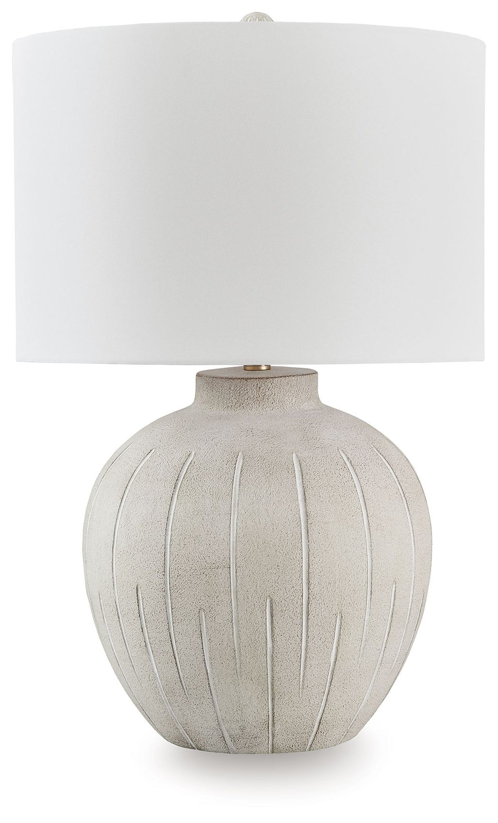 Calbert - Poly Table Lamp - Warm Gray by Unique Piece Furniture