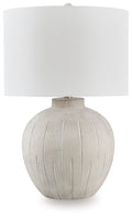 Calbert - Poly Table Lamp - Warm Gray by Unique Piece Furniture