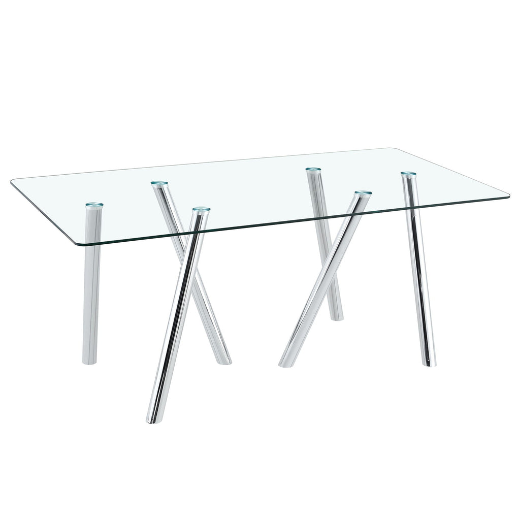 Dining Table With Transparent Surface by Unique Piece Furniture