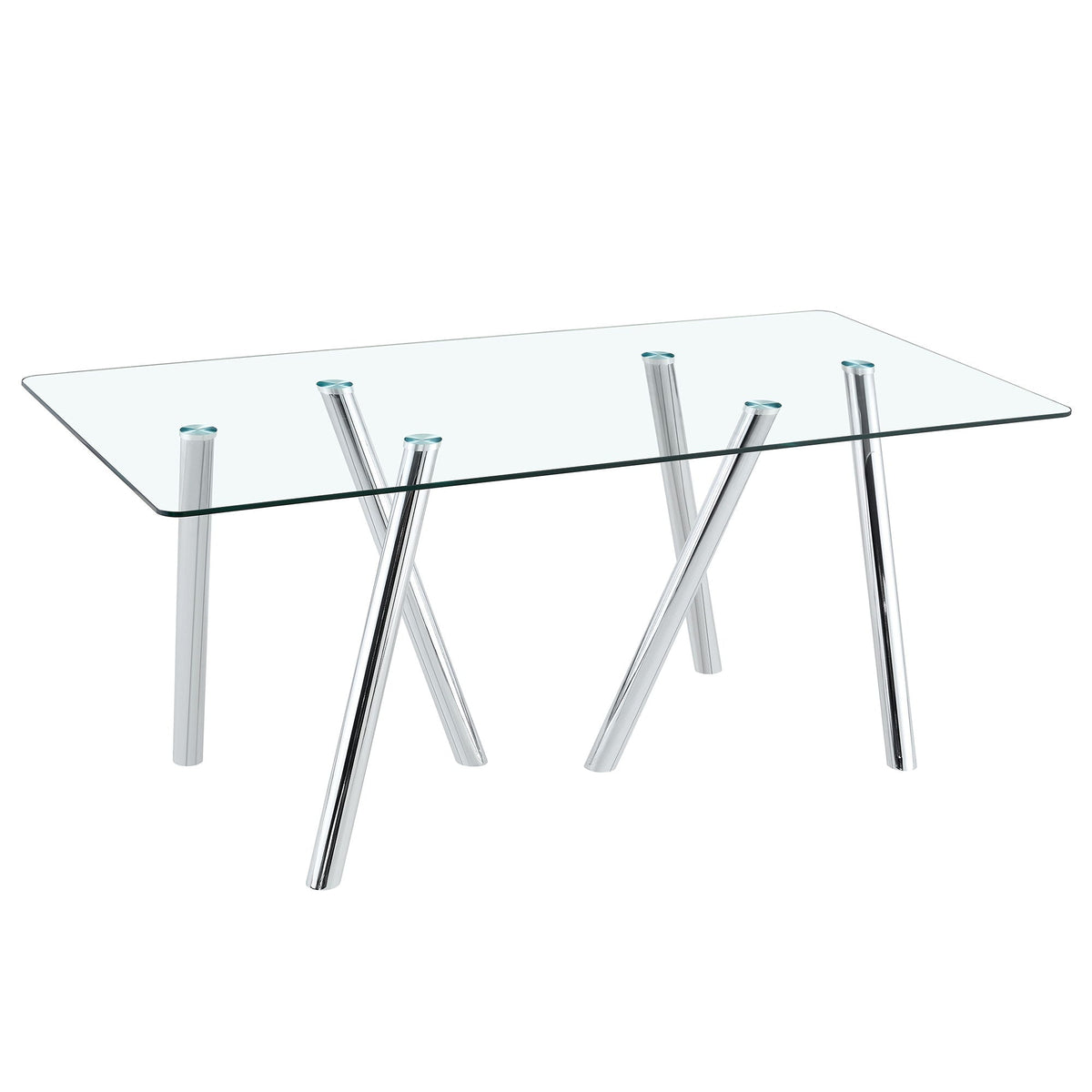 Dining Table With Transparent Surface by Unique Piece Furniture