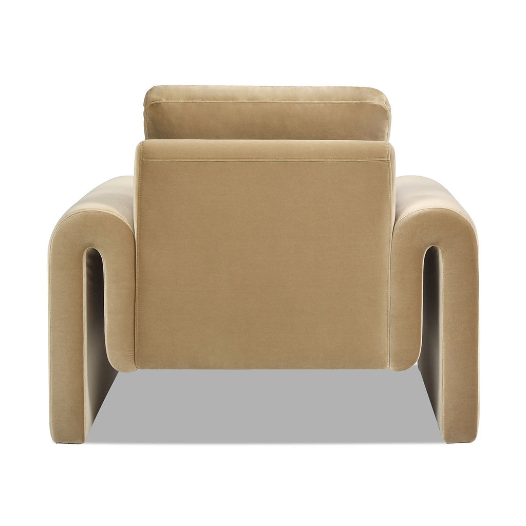 Mason - Arched Arm Chair - Camel Brown Beige by Unique Piece Furniture