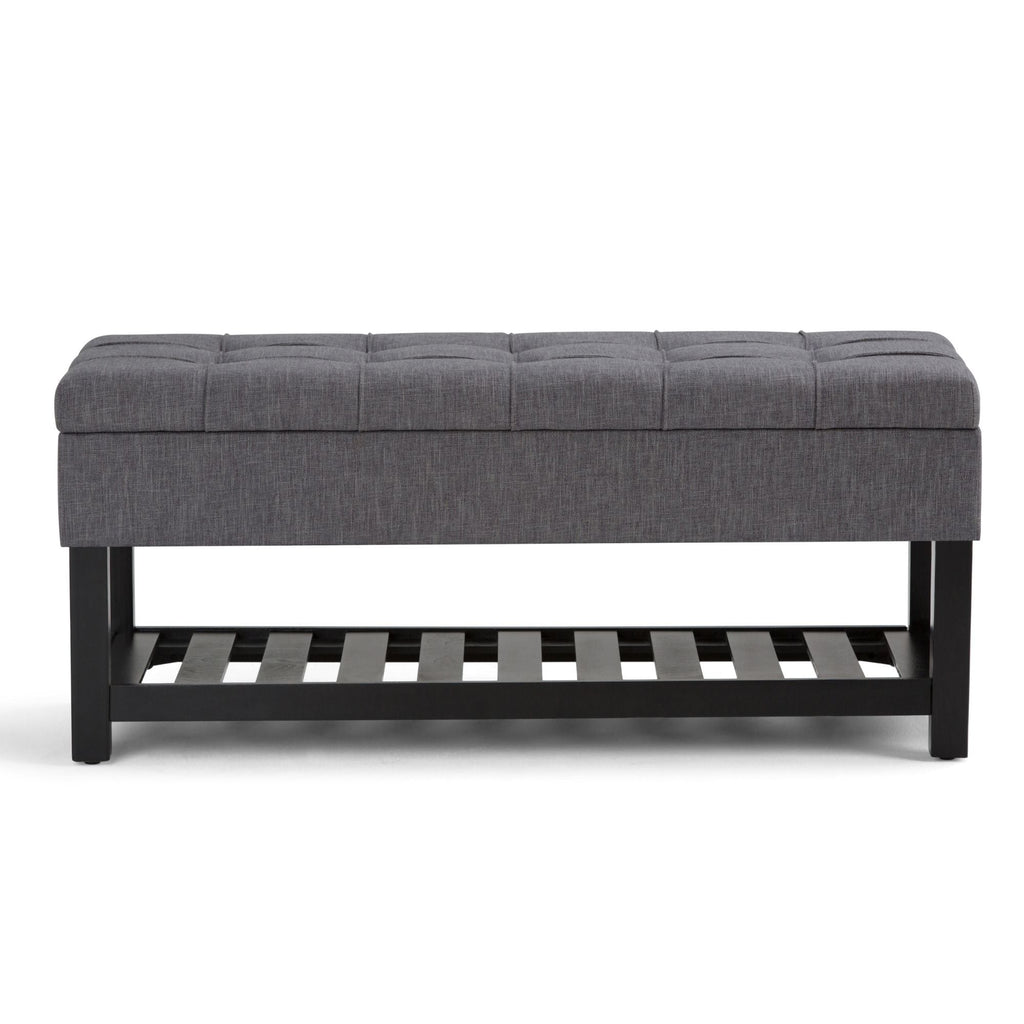 Saxon - Upholstered Transitional Storage Ottoman Bench by Unique Piece Furniture