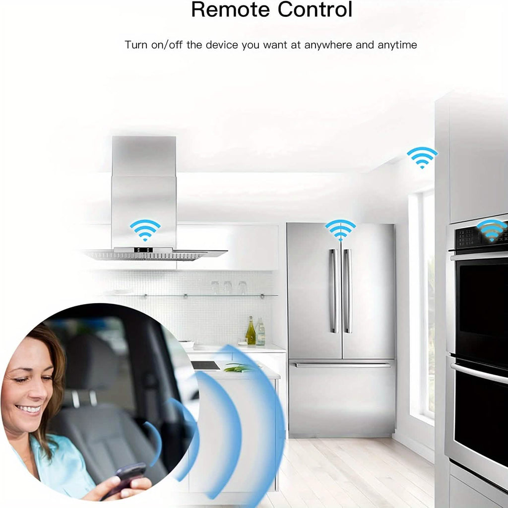 Smart WiFi Plug Outlet Adapter, Works with Alexa & Google, Timer, Voice Control, 2.4GHz Network Home Automation by DailySale