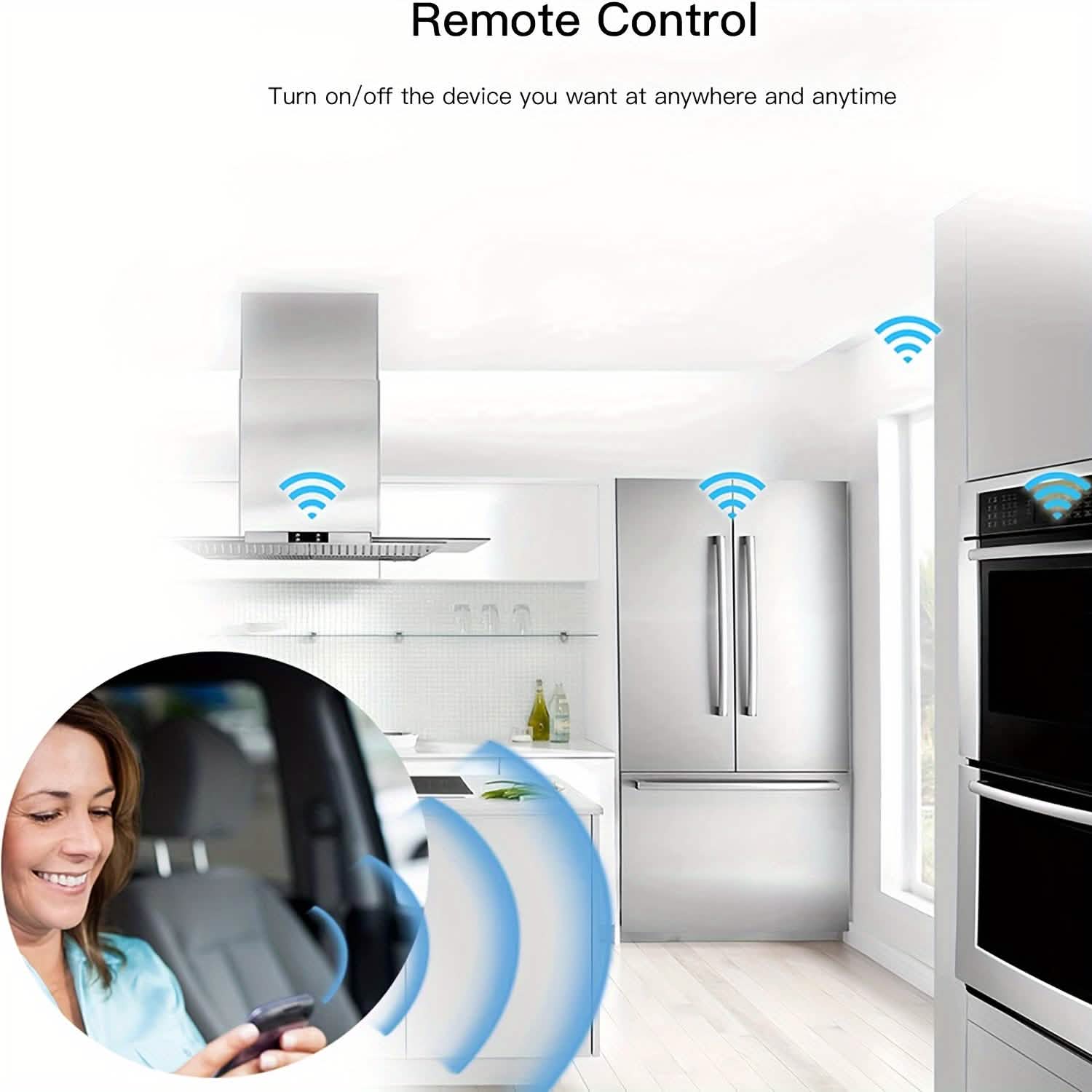 Smart WiFi Plug Outlet Adapter, Works with Alexa & Google, Timer, Voice Control, 2.4GHz Network Home Automation by DailySale