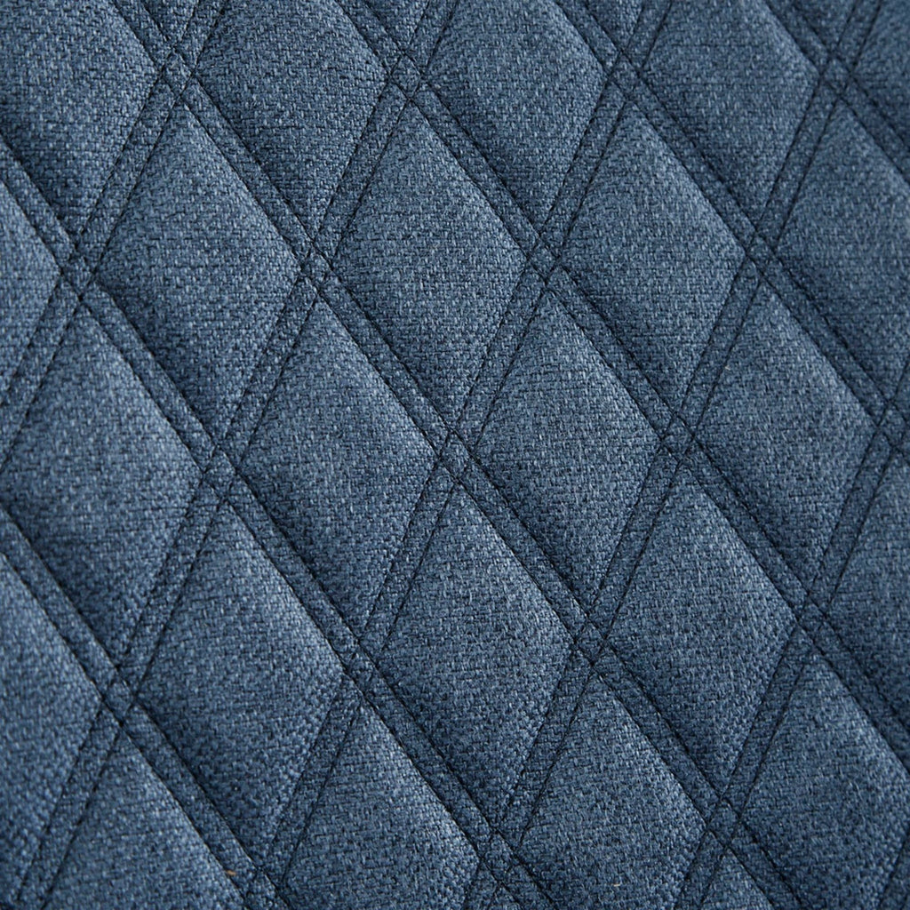 Accent Chair With Quilted Back And Silver Studs - Dark Blue by Unique Piece Furniture