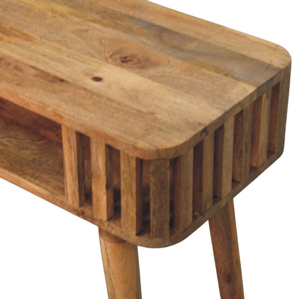 Slatted Console - Light Brown by Unique Piece Furniture