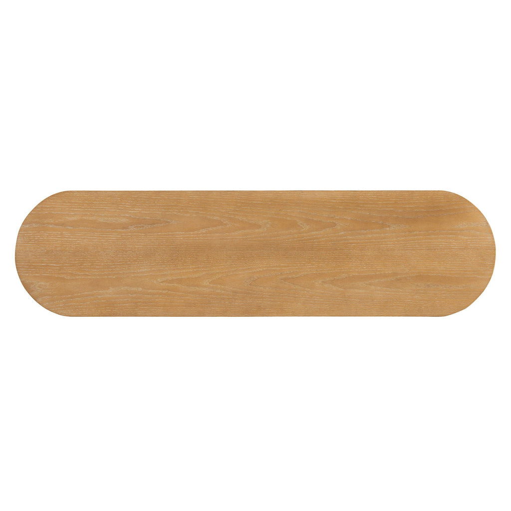 Console Table With Fluted Legs, Open Shelf by Unique Piece Furniture