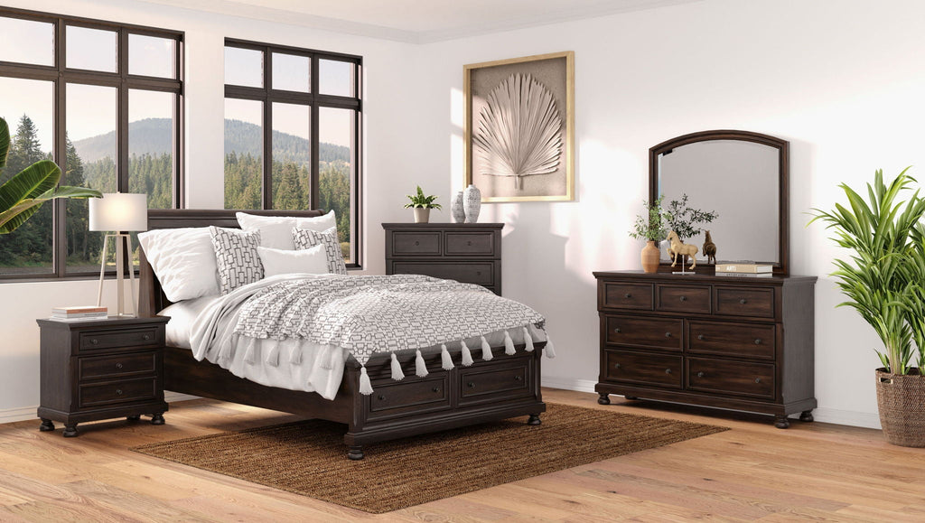 Nightstand Two Storage Drawers by Unique Piece Furniture