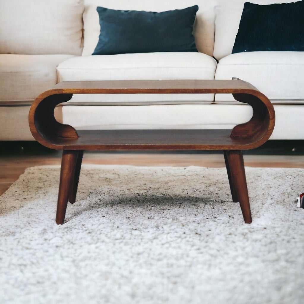 Solid Wood Open Coffee Table by Unique Piece Furniture