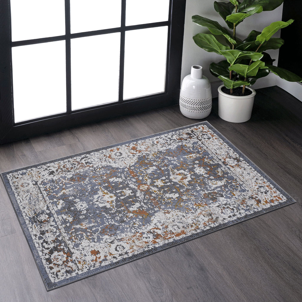 Payas - 2' X 3' Traditional Area Rug - Blue by Unique Piece Furniture