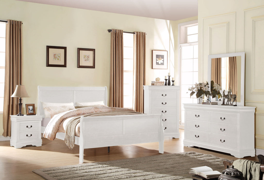 Louis Philippe - Sleigh Style Bed by Unique Piece Furniture