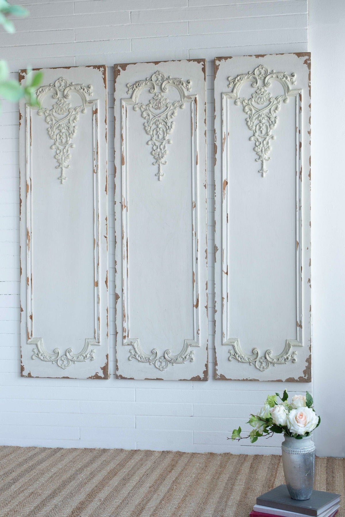 Set Of Large Wooden Rectangle Hanging Panels by Unique Piece Furniture