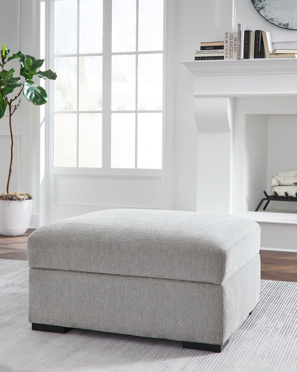 Gabyleigh - Ottoman With Storage - Nickel by Unique Piece Furniture