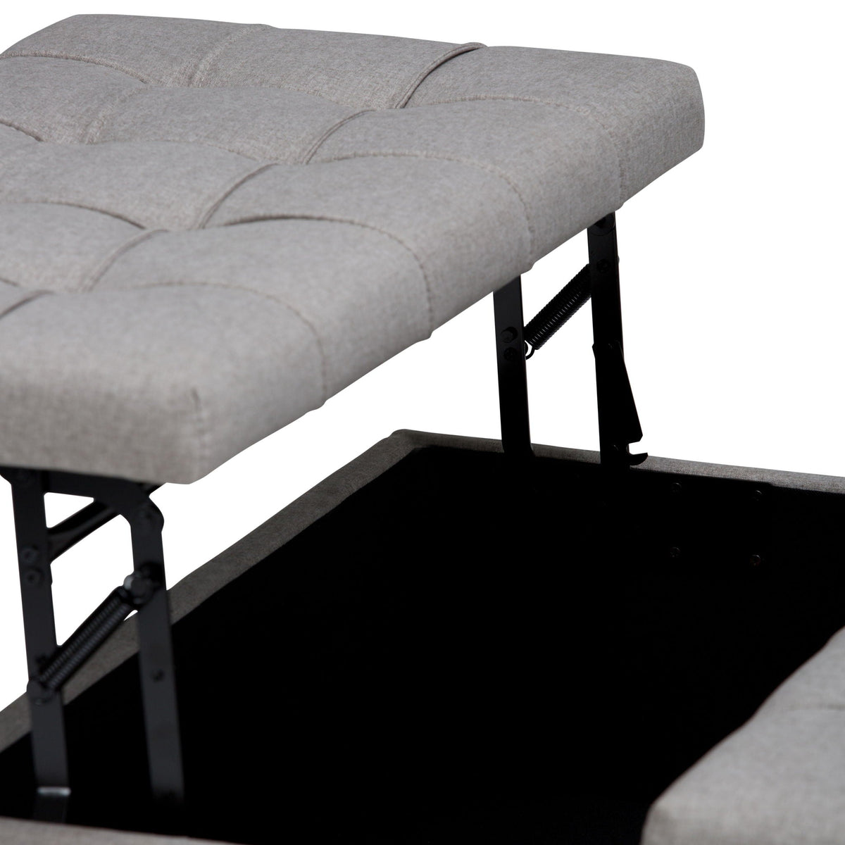 Harrison - Upholstered Coffee Table Storage Ottoman by Unique Piece Furniture