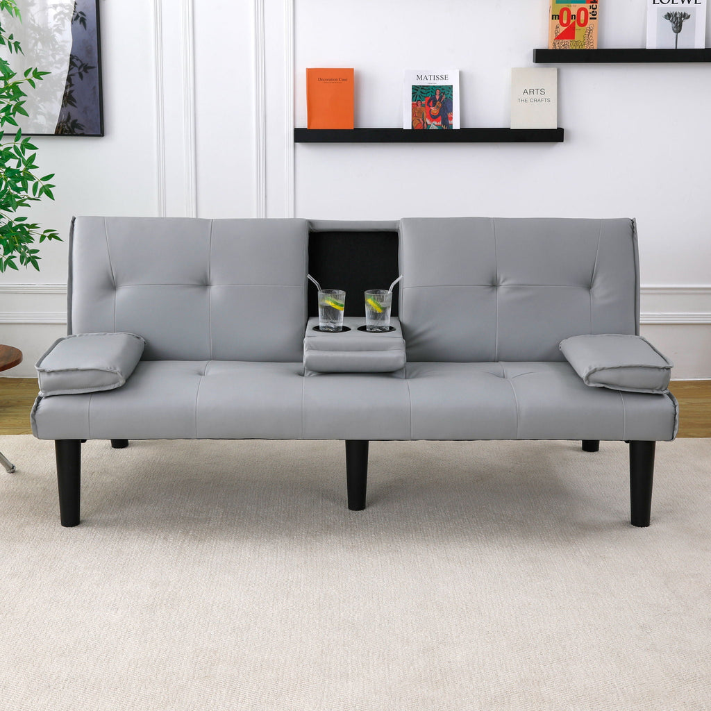 Sofa Bed With Foldable Design And Cup Holder by Unique Piece Furniture