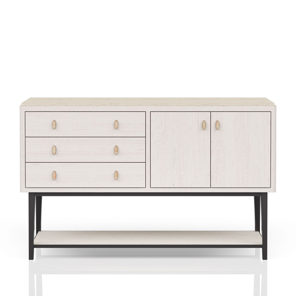 Server With Base - White by Unique Piece Furniture