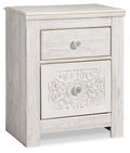 Paxberry - Two Drawer Night Stand - Whitewash by Unique Piece Furniture