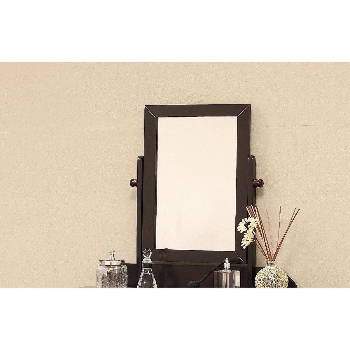 Solid Wood Vanity Set With Mirror And Bench 28 Inch Table by ShipItFurniture