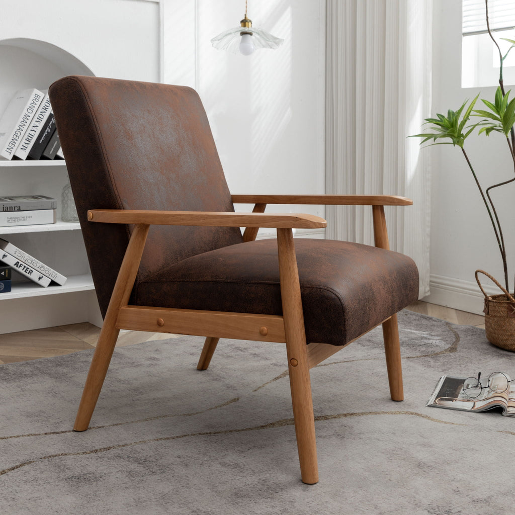 Wide Arm Chair - Brown by Unique Piece Furniture