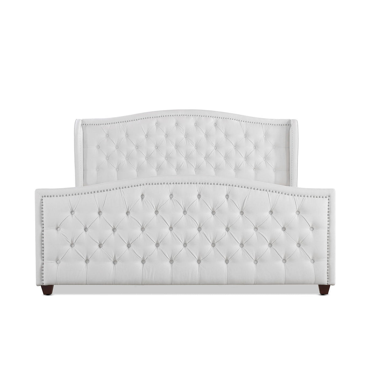 Marcella - Upholstered Shelter Headboard Bed Set by Unique Piece Furniture