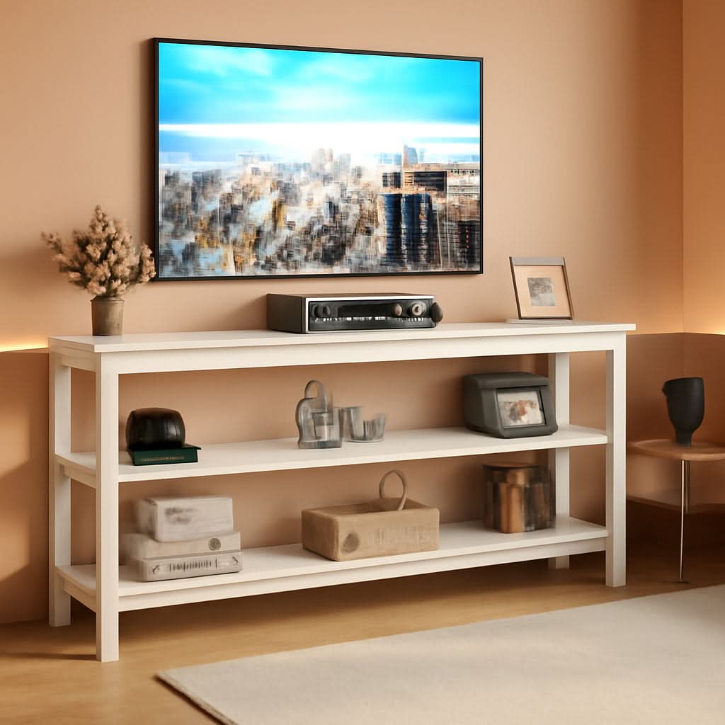 70.8 Inch Long Industrial TV Console With 3 Shelves by ShipItFurniture