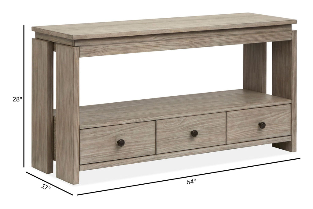 Conrad - Rectangular Sofa Table - Stone Harbor Gray by Unique Piece Furniture