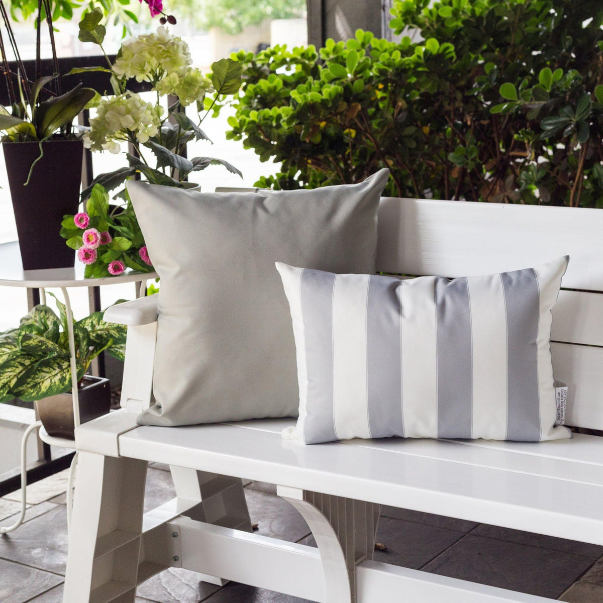 Horizon Stripe Pillow Outdoor & Indoor by Unique Piece Furniture