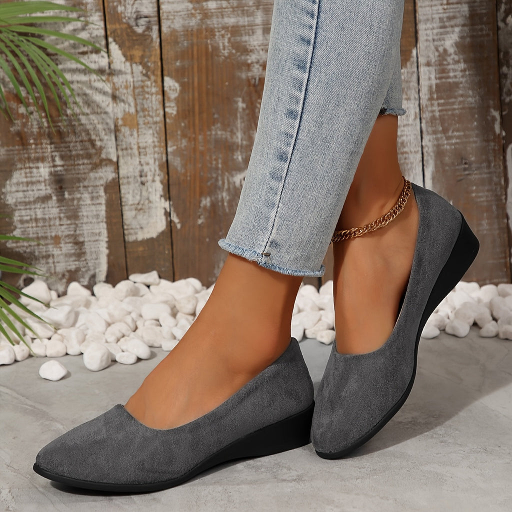 Elegant Low Heels Cushioned Non Slip Versatile Shoes by Trendy Attic Store01