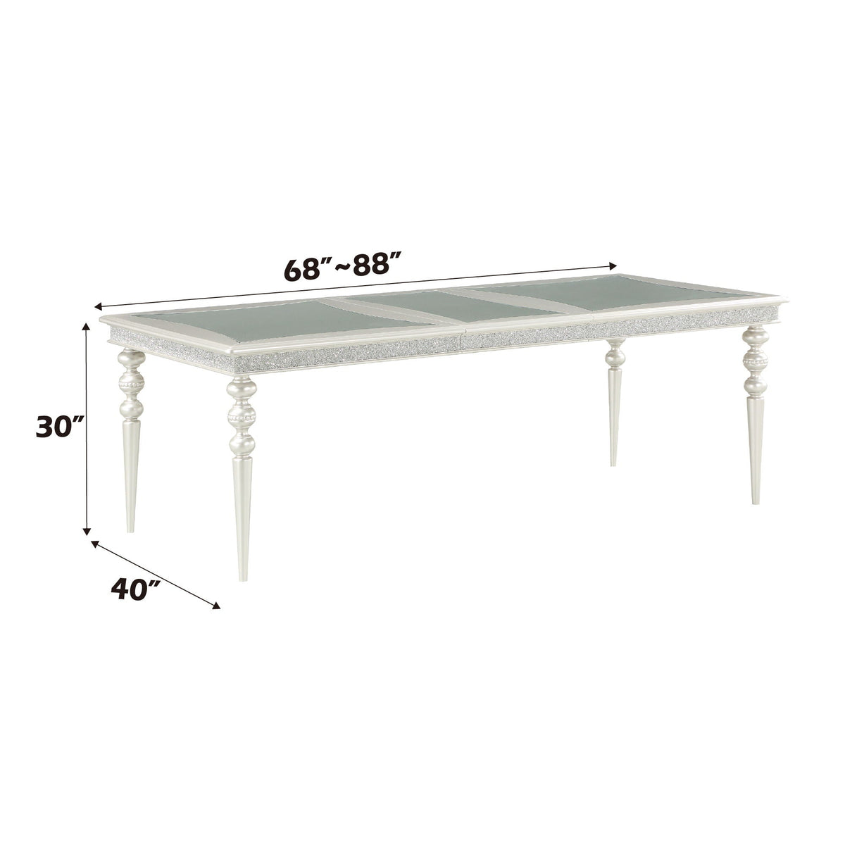 Maverick - Dining Table - Silver by Unique Piece Furniture