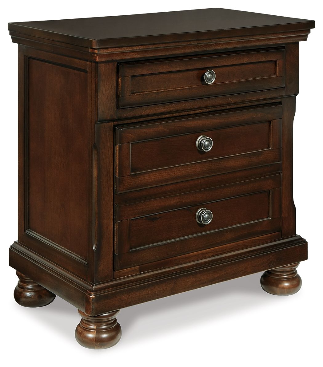 Porter - Two Drawer Night Stand - Dark Brown by Unique Piece Furniture