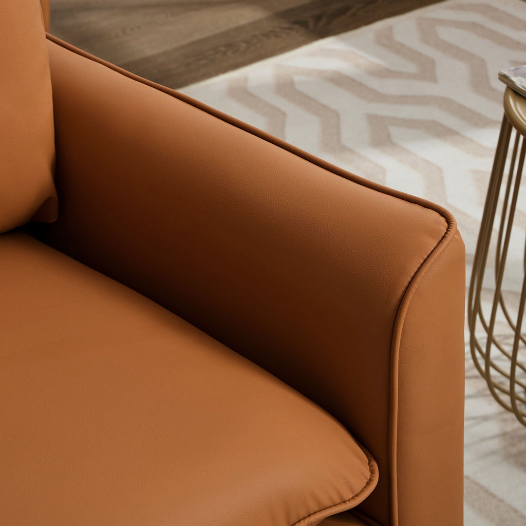 Nordic Retro Light Luxury Upholstered Sofa Chair by Unique Piece Furniture